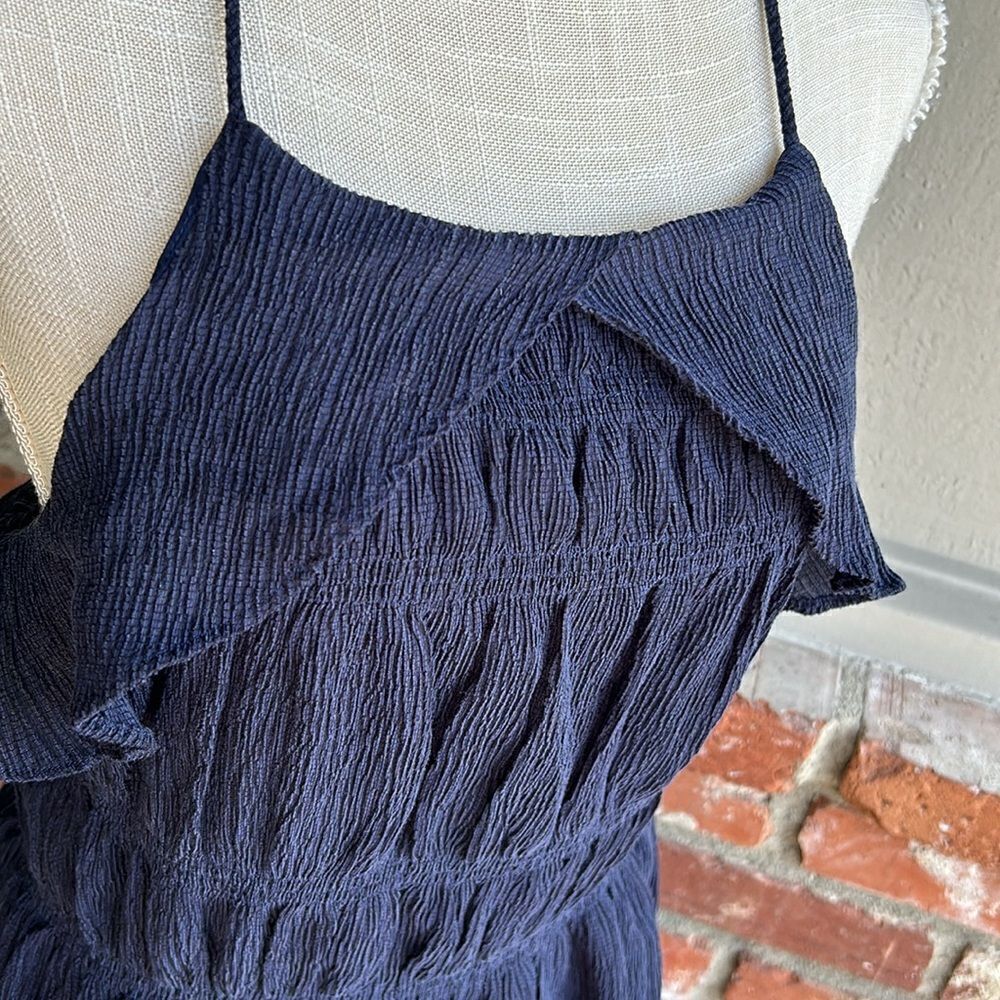 NWT Moon River Navy Blue T-Back Halter Tank Top Size: L - Picture 8 of 13